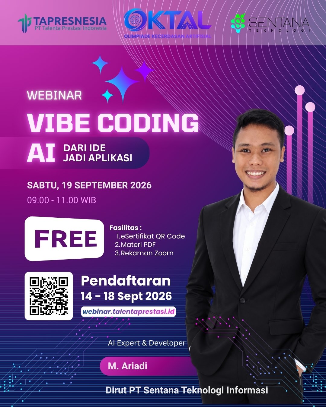 Webinar Vibe Coding AI : Dari Ide Jadi Aplikasi